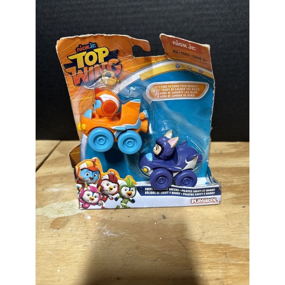 NIB Nick Jr Top Wing Racers - SWIFT and BADDY Racers - Playskool Hasbro - Picture 4 of 5